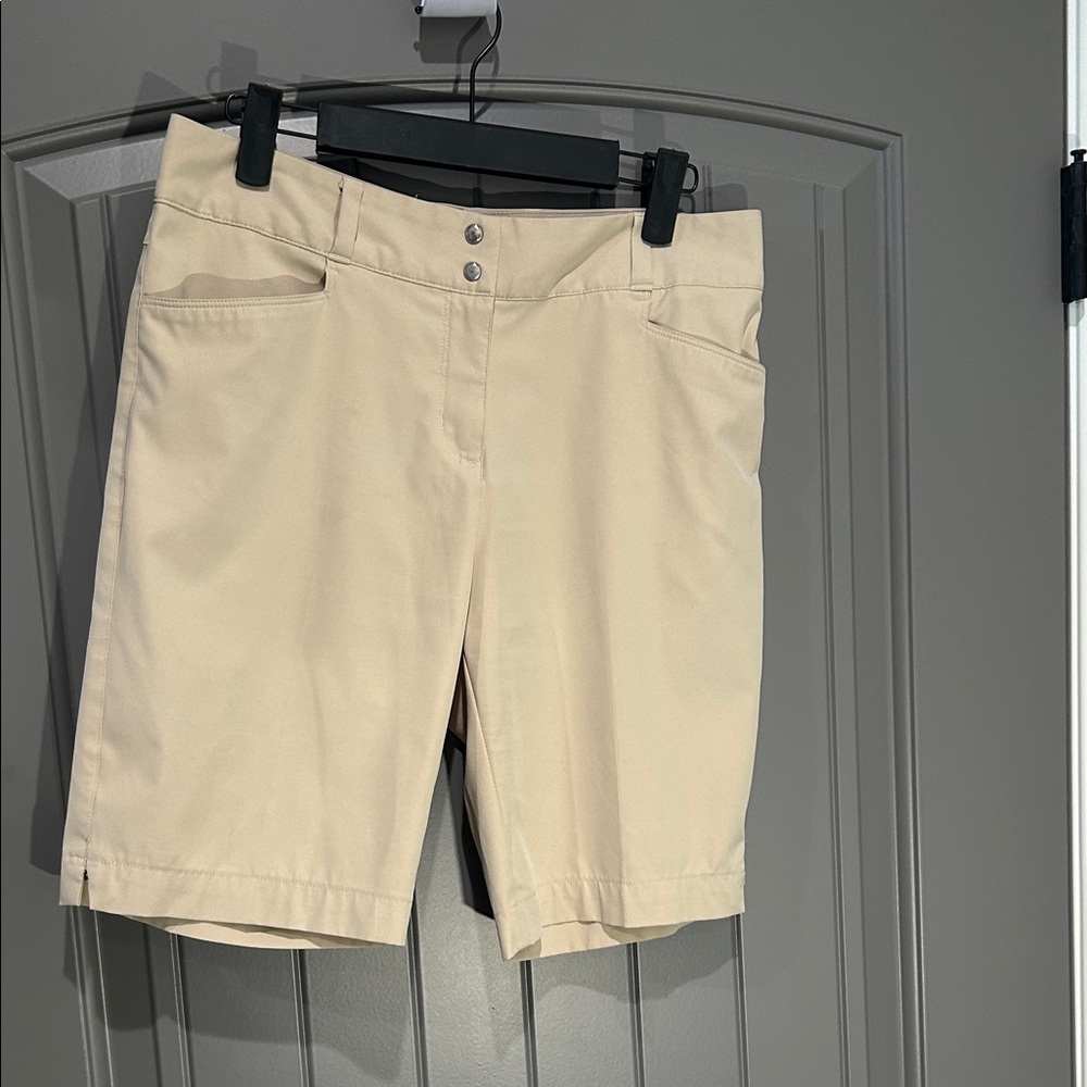 Adidas Women's Beige Bermuda Shorts